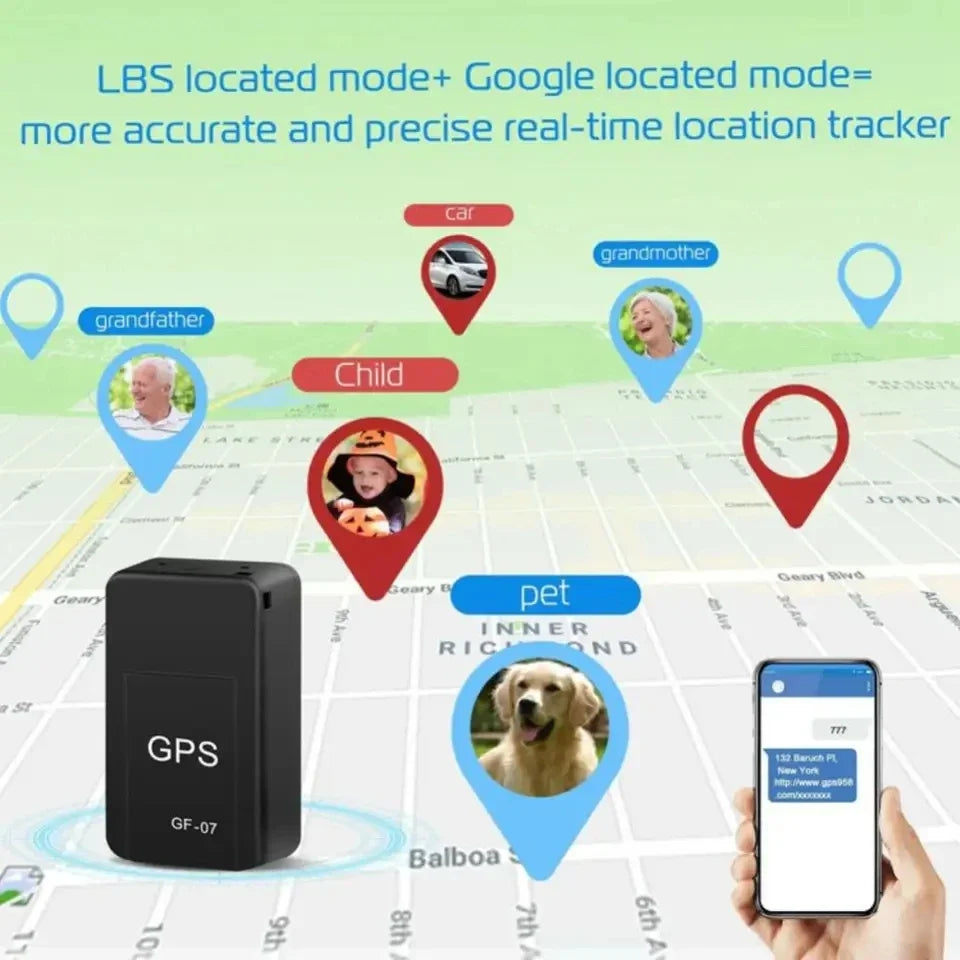 جهاز تتبع GPS مغناطيسي صغير، جهاز مراقبة مضاد للسرقة في الوقت الفعلي للمركبات والدراجات النارية، نظام تحديد المواقع الشخصي الصغير لمكافحة الضياع