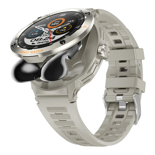 Smart Watch with Bluetooth Earbuds