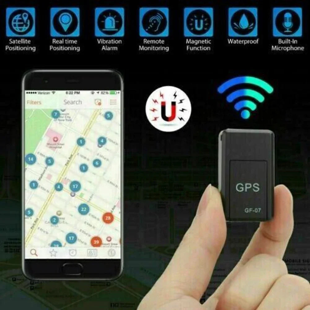 جهاز تتبع GPS مغناطيسي صغير، جهاز مراقبة مضاد للسرقة في الوقت الفعلي للمركبات والدراجات النارية، نظام تحديد المواقع الشخصي الصغير لمكافحة الضياع